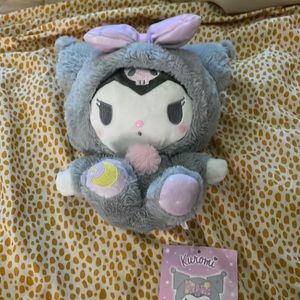 Nighttime official Sanrio plushy - light grey & purple , soft , new